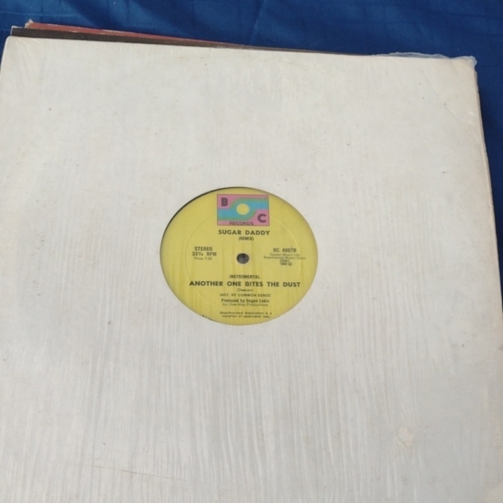 Sugar Daddy Vinyl Record - Yellow Label